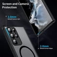 thumbnail image 3 of Compatible with magsafe Wireless Charge Case Magnetic Phone Case for Samsung Galaxy S22 Plus (black,S22 Plus), 3 of 7