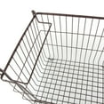 thumbnail image 2 of Contemporary Home Living 13" Bronze Contemporary Large Rectangular Metal Basket, 2 of 5