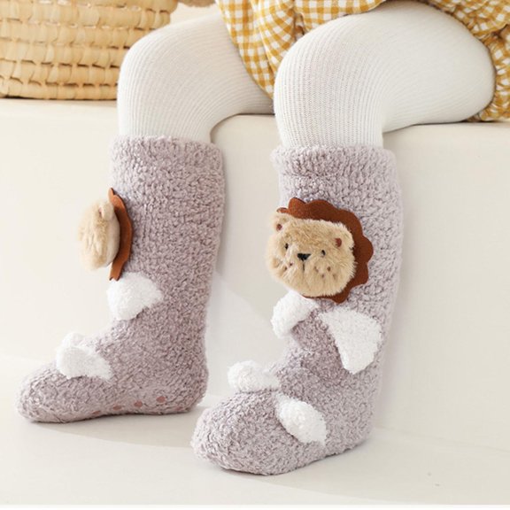 Wavsuf Kids Coats for Girls with Hood Chunky Fleece Coral Casual Fall And Winter Khaki Outerwear Size 0-6 Years