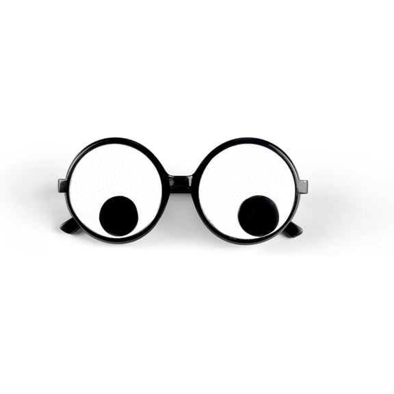 1 PAIR  Googly Eyes Glasses Funny Costume Glasses Wiggle Eyes Glasses Novelty Shades Funny Glasses Accessories for Party