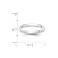 thumbnail image 2 of Platinum 3mm Comfort-Fit Wedding Band Size: 8; for Adults and Teens; for Women and Men, 2 of 2