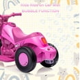thumbnail image 4 of 6V Kids Ride on Bubble Car, Battery Powered Electric Motorcycle with Music Button and LED Headlight, 3 Wheels Motorbike Toys Gift for Toddler 3+ Boys Girls, Pink, 4 of 7