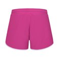 thumbnail image 4 of cfhntfmh Yoga Shorts for Women Sport Elastic Waist Comfy Shorts Color Block Stretchy Running Workout Shorts with Pockets, 4 of 5