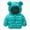 A87-Green, variant on Baby Jacket Hooded Light Winter Coats Bear Ears Zipper Up Down Coats Outwear For Toddler Boys Girls,Bear Ear Winter Coat 5-6 Years