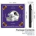 thumbnail image 2 of Football Mahjong Mat with Rules, 31.5*31.5in Anti Slip American Mahjong Mat for Table, Noise Reduction, Neoprene Mah jongg Mats with Carrying Bag & 3 Dices, Mahjong Sets Gift, Board Tile Games Mats, 2 of 7