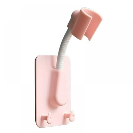 

360 Degree Rotation Strong Adhesive Shower Head Holder Adjustable Non Perforated Wall Mounted Shower Bracket