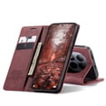 thumbnail image 5 of Funda FOXDOCK cartera de cuero retro para FOXDOCK Redmi Note 15 Pro 5G – Resistente a golpes, ranuras para tarjetas – Roja, 5 of 5