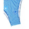 thumbnail image 4 of Set Tankini con estampado floral a cuadros vichy, azul fruncido, talla L, 4 of 4