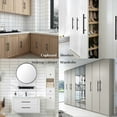 thumbnail image 3 of Matte Black Stainless Steel Cabinet Pulls, Strong Modern Style Kitchen Cabinet Handles, Perfect for Various Furniture Applications, 3 of 5