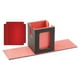 thumbnail image 5 of Caja organizadora de barajas de cartas duradera con 2 divisores, contenedor protector transparente rojo, 5 of 9
