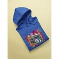 thumbnail image 3 of The 1980's Boombox Hoodie Men -Image by Shutterstock, Male 3X-Large, 3 of 4