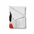 thumbnail image 2 of Drums Soft Flannel Fleece Blanket, Print of a Whimsical Panda Playing Musical Instruments with Hit Man Typography, Cozy Plush for Indoor and Outdoor Use, 50" x 60", White Multicolor, by Ambesonne, 2 of 6