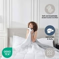 thumbnail image 3 of LammaLoe Queen Comforter Set, With Sheets, Bed In A Bag 7 Piece, Bedding Set, White, 3 of 7