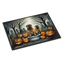 Carolines Treasures DAC2052JMAT 24 x 36 in. Unisex Shar Pei Spooky Halloween Indoor or Outdoor Mat