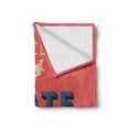 thumbnail image 2 of Saying Soft Flannel Fleece Throw Blanket, Success is a State of Mind in Retro Style Theme Words Classic Print, Cozy Plush for Indoor and Outdoor Use, 50" x 60", Red Charcoal, by Ambesonne, 2 of 6
