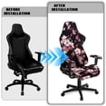 thumbnail image 4 of Pzuqiu Cherry Blossoms Computer Chair Seat Slipcovers Scratchproof Computer Chair Covers for Seat Cushion Non-Slip Elastic Office Chairs Protector for Home, Shop, Office, 4 of 7