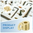 thumbnail image 3 of Uxcell Brass Flat Washer, 3/8" OD x 3/16" ID x 1mm Fenders Washers Assortment M4 Washer for Bolts,38 Pack, 3 of 6