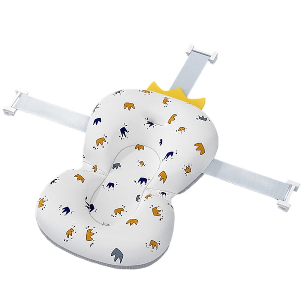 Alfombrilla de baño ajustable para bebé, cómoda almohada de baño para bebé, cama de baño para bebé. corona