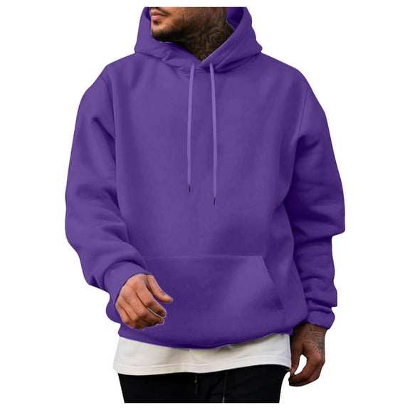 Men'S Sweatshirts Mens Hoodies Mens Casual Hooded Collar Drawstring Hoodies Pullover Sweatshirts Casual Long Sleeve Shirts With Pockets