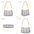 thumbnail image 7 of FORMRS Womens Shoulder Bag with Chain Strap Clutch Purse Cute Tote Handbag, Purple Geometric, 7 of 7