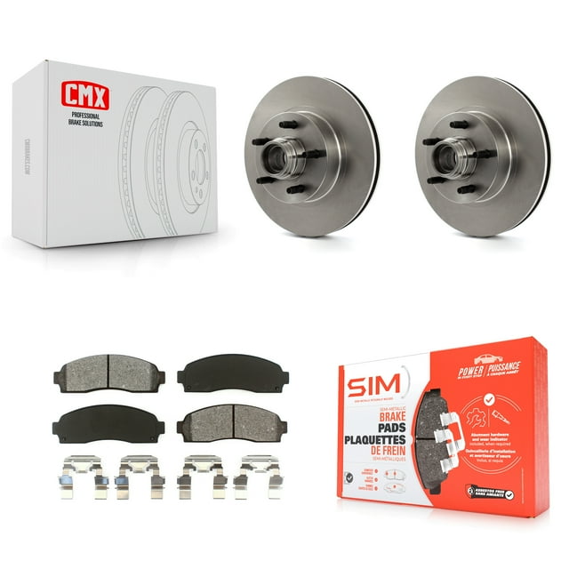 Transit Auto Front Disc Brake Rotors Hub Assembly and Semi-Metallic Pads Kit for Car Ford Ranger Mazda B3000 B2300 B4000 K8S-100707