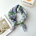 thumbnail image 2 of Fewfanhot Neckerchief Scarf, Satin Silk Linen Pleated Scarf Narrow Head Wrap Scarf for Decoration, Braided Hair Tie Scarves for Women, Handbag Scarfs, 2 of 2