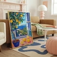 Affixzi Fauvism Print, Modern Mediterranean Exhibition Art, Coastal ...