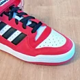 thumbnail image 4 of Ad-id-as Forum Low Originals Mens Shoes Trainers Size 8 - 8.5 Red / Black GZ3711, 4 of 6