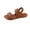 Brown, variant on Women's Sandals Fashion Women Casual Round Head Comfy Sandals Beach Casual Sandals Shoes