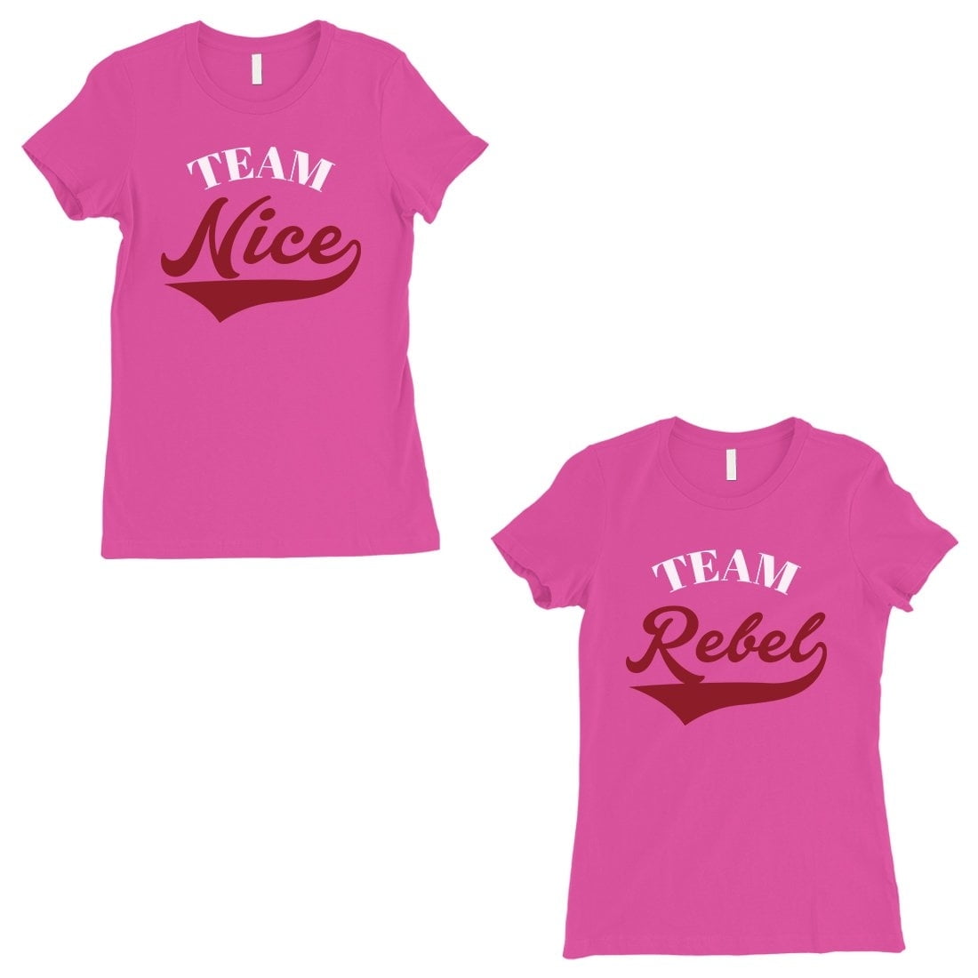 hot pink graphic tee womens