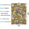 thumbnail image 3 of FMSHPON Beautiful Irises Flowers Clipboard Hardboard Wood Nursing Clip Board and Pull for Standard A4 Letter 13x9 inches, 3 of 5