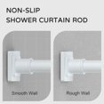 thumbnail image 2 of Tension Shower Curtain Rod - es Shower Rod Tension Mounted No Drill Shower Curtain Rods Spring Tension Rod Adjustable Tension Curtain Rod for Windows Bathroom, 2 of 6