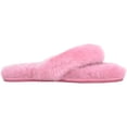 thumbnail image 4 of Womens Genuine Full Sheepskin Slip On Toe Post Flip Flop Slider Slippers - Rose - US 11, 4 of 7