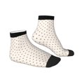 thumbnail image 6 of Salouo Minimalist Crosshatch Dots Pattern Unisex Middle Tube Socks,Middle-Finger Knee High Socks Over The Calf Tube Stocking Crew Stockings for Women and Men Tube Socks, 6 of 8