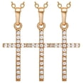 thumbnail image 1 of Collares de Religiosas SacredDiamon05 3Pzas Oro Collar Cruz Dije 1.5x2cm Metal., 1 of 5