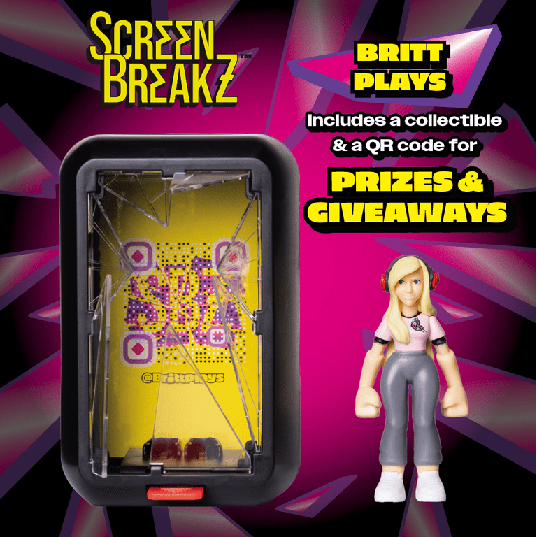 ScreenBreakZ Gamerz Collectible Figures, BrittPlays, Unique