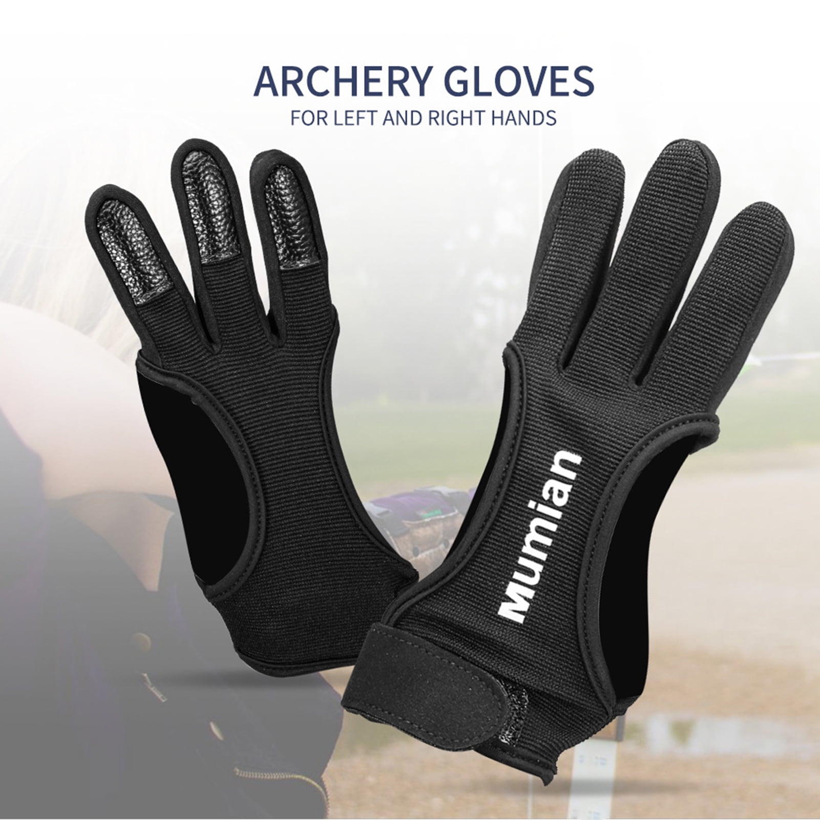 3 Finger American  Archers Leather Right Hand Brand New Glove In All Sizes 