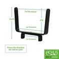 thumbnail image 2 of Achla Designs Brackets for a 2 x 4 Rail, 2 of 6