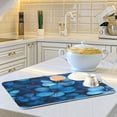thumbnail image 6 of Kitchen Drying Mat 16x18In Drying Dish Mat Dish Drying Mats Kitchen Countertop Multi-Function Drain Drying Mat Kitchen Table Blue Flower2, 6 of 8
