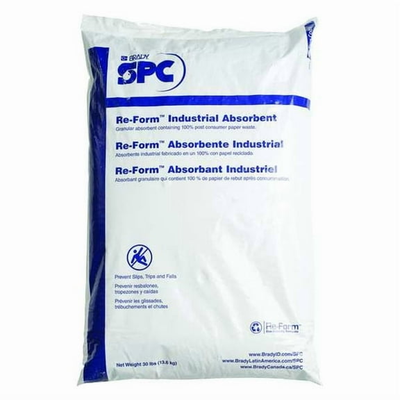 Brady Maintenance Absorbent,30 lb.,Bag RFGRANULAR-SGL