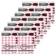 thumbnail image 2 of Pink Checkered Gingham 12 Pack Premium Disposable Plastic Tablecloth 54 Inch. x 108 Inch. Rectangle Table Cover By Grandipity, 2 of 7