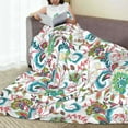 thumbnail image 6 of Salouo Fairy Flower Print Bed Blankets,Flannel Blanket Comfortable Air Conditioning Blanket Lightweight Blanket for Sofa Bed Travel & Couch -80"x60", 6 of 8