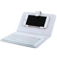 thumbnail image 1 of Mini Portable Wireless Bluetooth Keyboard With Leather Case compatible Smartphone High quality Gift, 1 of 5