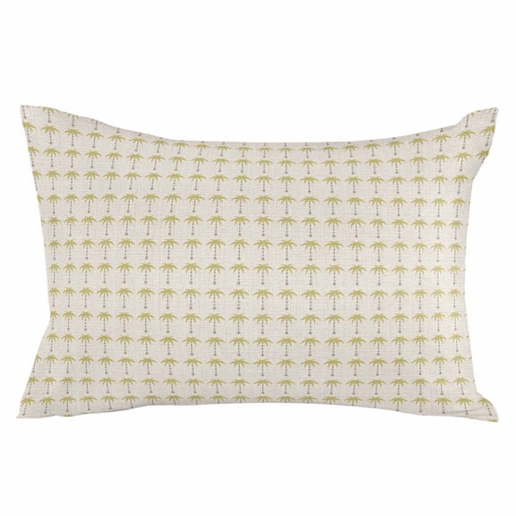 Palm Tree Throw Pillow Cover 20 x 26 Inch Decorative Pillow Cover Summer Tropical Botanical Plants Vintage Beige Lumbar Pillowcase Seasonal Rectangle Cushion Case for Couch Sofa Bed Living Room