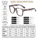 thumbnail image 5 of Lentes de Lectura AEZUNI Oversize Cuadrados Demi 1.0, 5 of 5