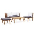 thumbnail image 2 of Set de salón para patio VidaXL, 5 piezas, madera maciza de acacia, 2 of 7