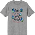 thumbnail image 4 of Beetlejuice Beetlejuice Don't Let The Phone Go Dead Heather Gray Men's Crew Neck Short Sleeve Tee-Small, 4 of 6