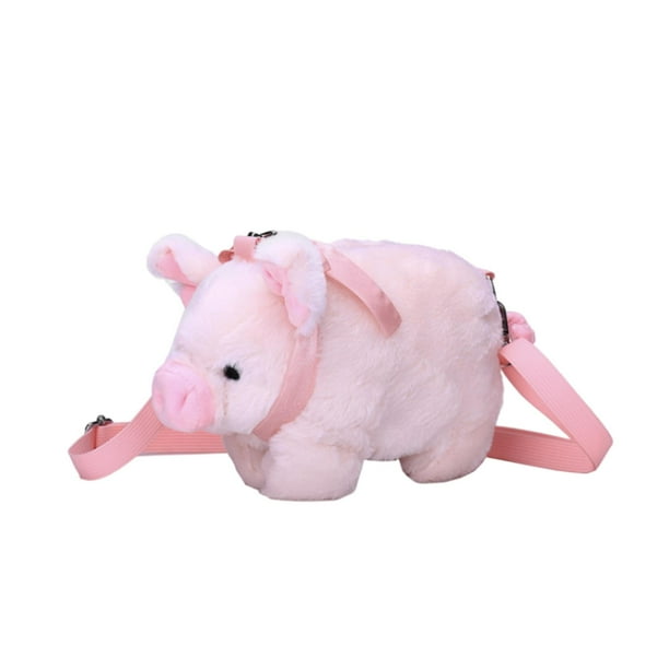 Fuzzy pig crossbody bag hot sale