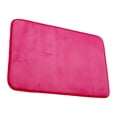 thumbnail image 1 of Billuyoard Alfombras de baño antideslizantes de terciopelo Coral para baño antideslizante baño de espuma absorbente Super Juegos de accesorios de baño Rosa roja 40*60cm, 1 of 6