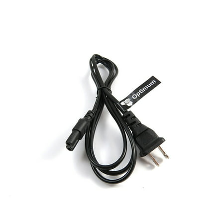 2-Prong 6 Ft 6 Feet Ac Wall Cable Power Cord for Led Lcd Tv,